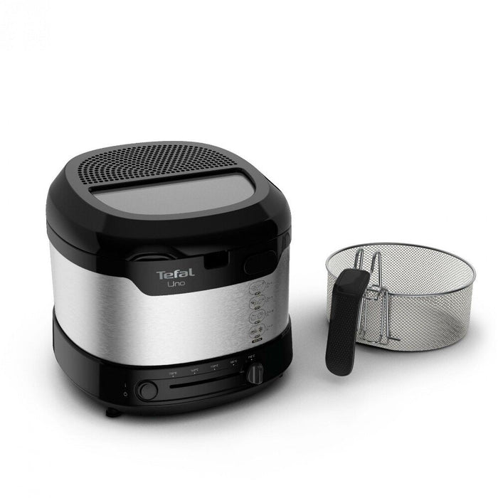 EAN 3045386381807 - Tefal Uno FF215D Sencillo 1,8 L Independiente 1600 W Freidora Negro, Acero inoxidable imagen 3