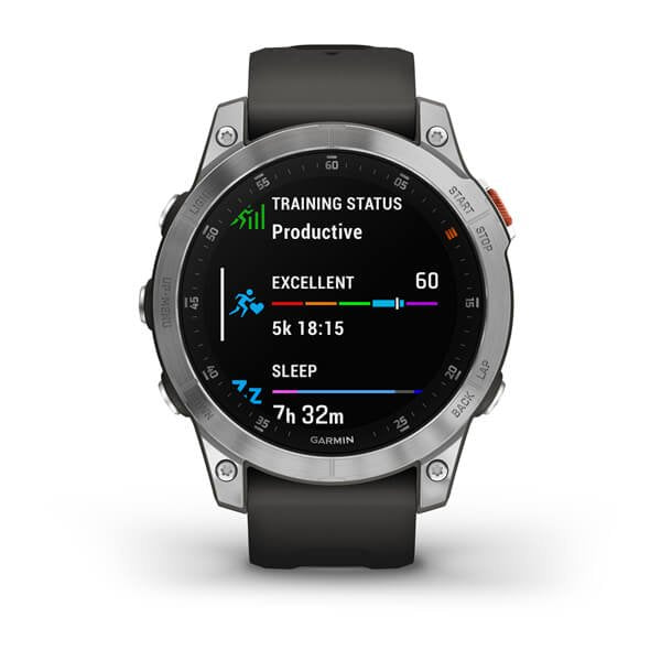 Smartwatch Garmin Epix (Gen 2) Plata 47mm / Correa Silicona Gris