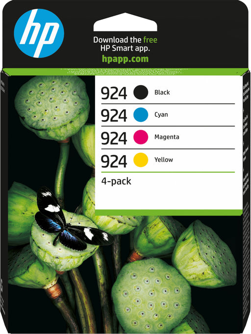 EAN 0196548697533 - HP 924 4-Pack CMYK(4) Original Ink Cartridge cartucho de tinta 4 pieza(s) Rendimiento estándar Negro, Cia imagen 1