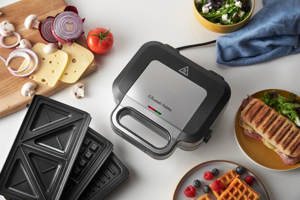 Russell Hobbs 26810-56 Sandwichera 750 W Negro, Acero Inoxidable