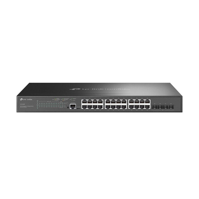 Switch Semigestionable Jetstream Tp-Link Sg3428mp 28p Gigabit De Los Cuales 24p Poe+ (384w)  Y 4 Ranuras Sfp Gigabit