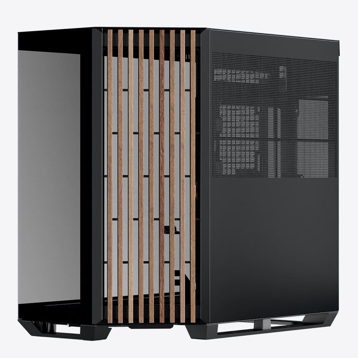 EAN 4711099479559 - APNX V1-W-BK-v1 Midi Tower Negro, Madera imagen 6