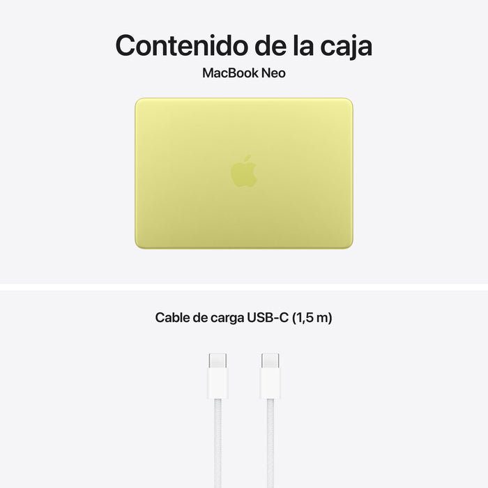 Apple Macbook Neo 13' A18 Pro 6-Core Cpu 8gb 256gb Ssd 5-Core Gpu Citrus
