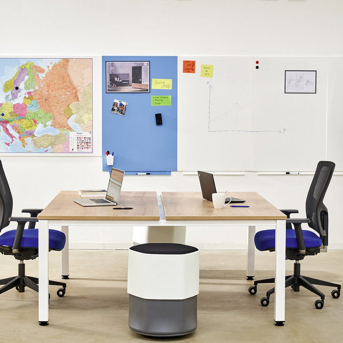 Rocada Visualline - Whiteboard - Apto Para Montaje En Pared - 550 X 750 Mm - Lacado Acero - Magnético - Blanco Señal (Ral 9003)