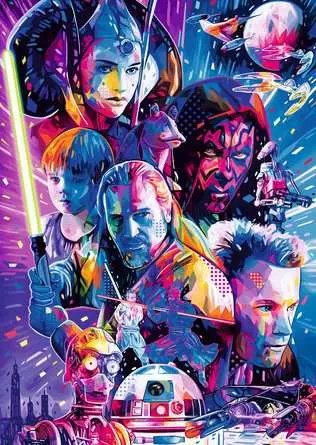 Ravensburger Puzzle Star Wars Hyperspace Collection: The The Phantom Menace (500 Teile, Large Pieces) 12001338