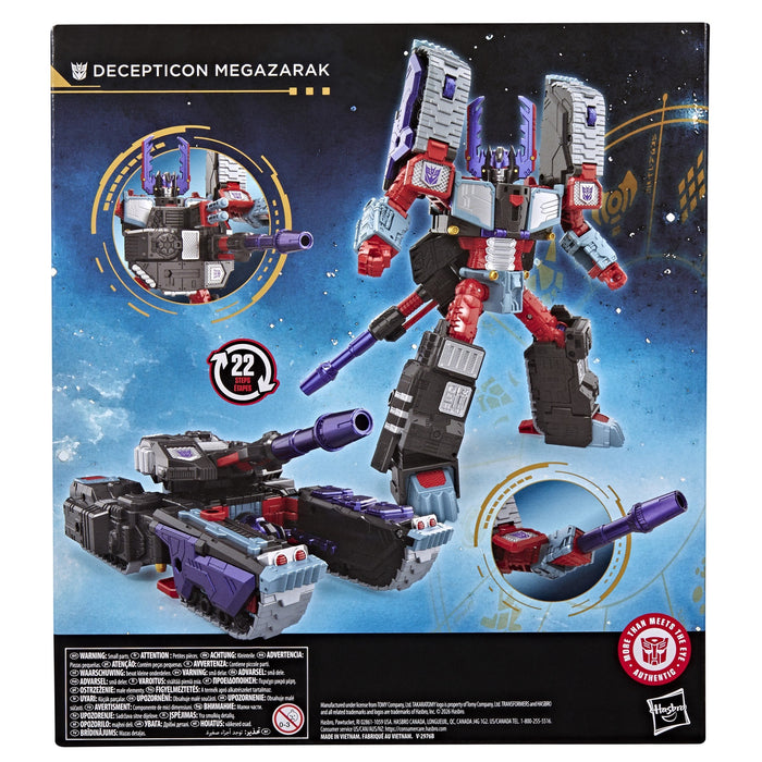 Figura Hasbro Transformers Age Of The Primes Decepticon Megazarak