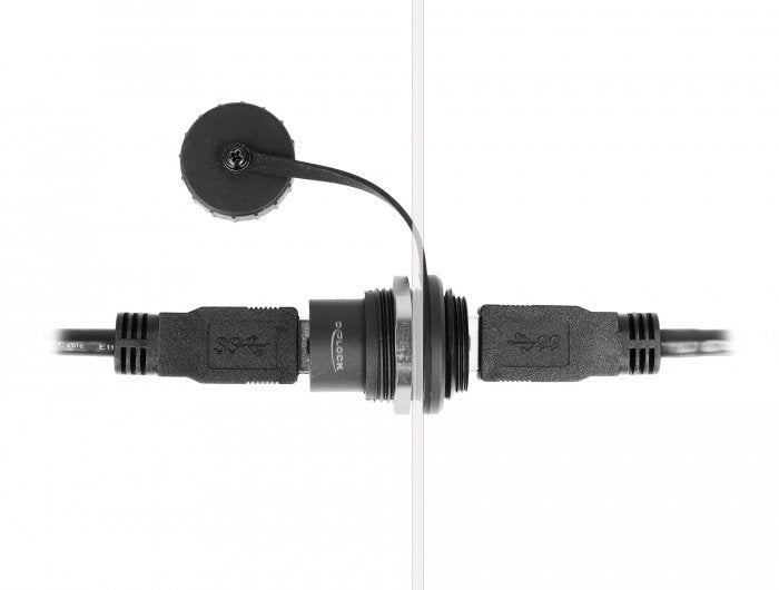 EAN 4043619869619 - DeLOCK 86961 cambiador de género para cable Negro imagen 2