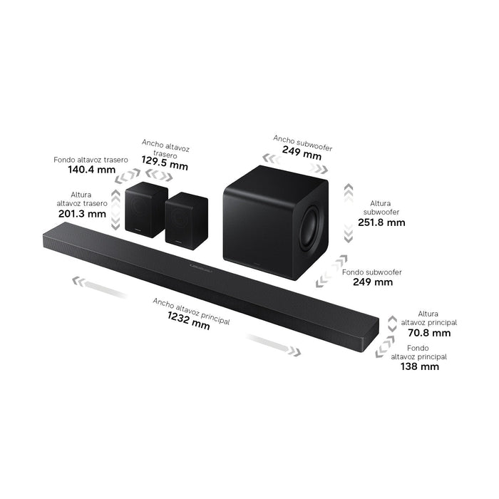 Samsung Hw-Q990h Xc Titan Black Barra De Sonido 11.1.4ch Con Dolby Atmos (2026)