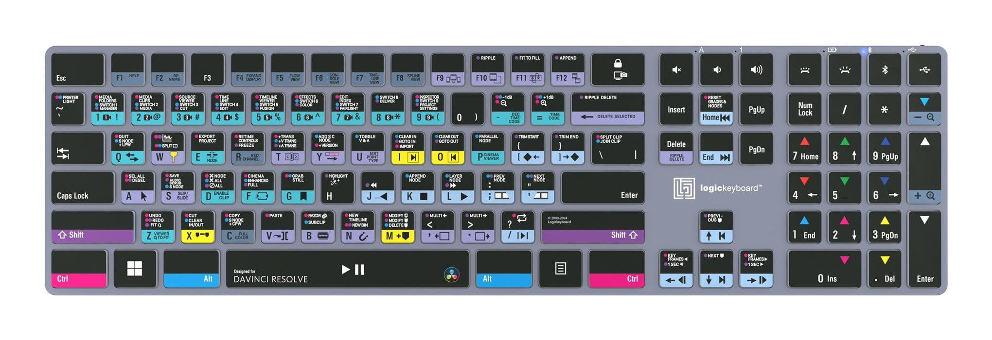EAN 5707795023362 - Logickeyboard LKB-RESB-TPC teclado Hogar / Oficina USB + Bluetooth QWERTY Francés Negro imagen 2