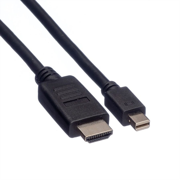 EAN 7611990134007 - ROLINE 11.04.5791 adaptador de cable de vídeo 2 m Mini DisplayPort Negro imagen 3