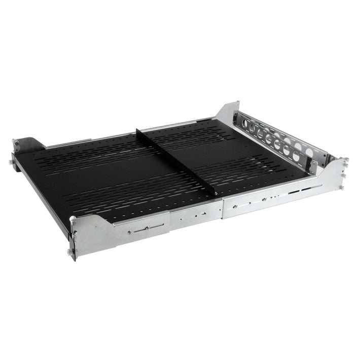 Startech.Com Estante Ventilado Deslizante De 2u Con Gestión De Cableado Y Profundidad Ajustable Para Rack 22 7kg Estante Para Bastidor Negro 2u 19" Para P/N: Rk1233bkm Rk2433bkm Rk2537bkm Rk3236bkf Rk4236bkb Rk4242bk24 Rk4242bk30
