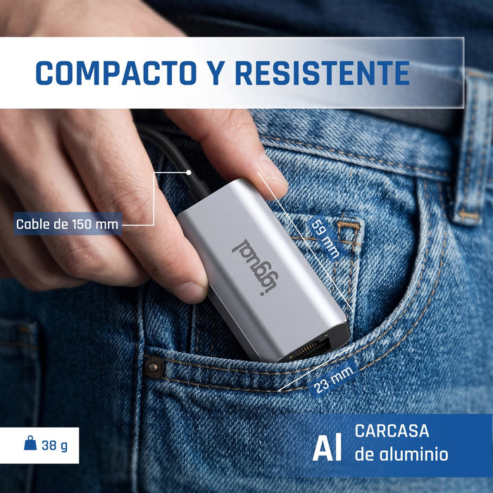EAN 8435364318447 - iggual IGG318447 adaptador y tarjeta de red Ethernet 1000 Mbit/s imagen 6