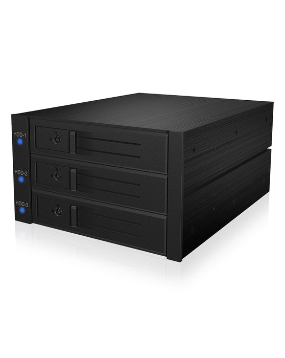 Icy Box Backplane, 3x Sata 3,5" Hdd Für 2x 5,25" Schacht, Hot Swap, Trägerlos