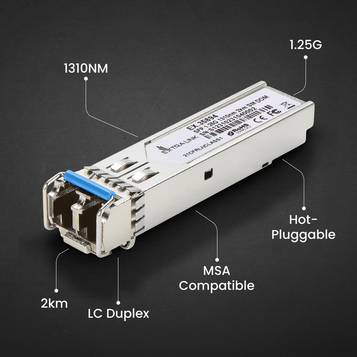Extralink Sfp 1.25g 1310nm 2km Sm Dom 2-Pack