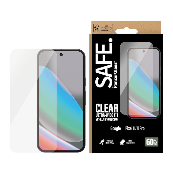Panzerglass Safe. Screen Protector Google Pixel 11/11 Pro  Ultra-Wide Fit