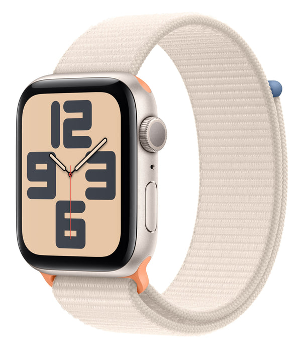 Apple Watch Se 2 Gen 2023 Gps 44mm Caja De Aluminio Blanco Estrella Correa Deportiva Loop Blanco Estrella
