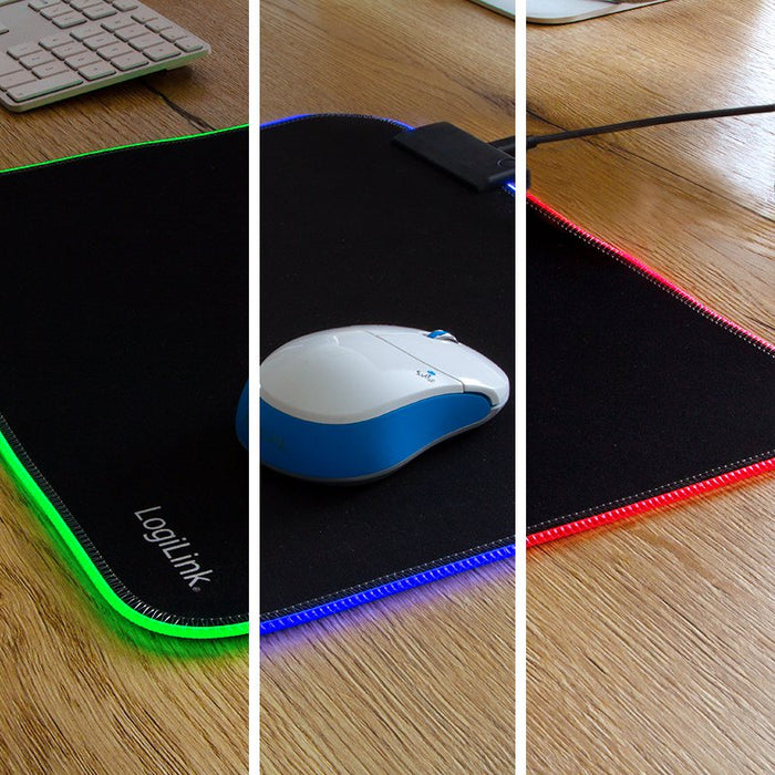Alfombrilla De Ratón Para Juegos Logilink Con Iluminación Rgb