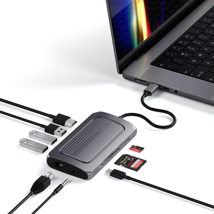 EAN 0810086360383 - Satechi ST-U4MA3M base para portátil y replicador de puertos USB Tipo C Gris imagen 5