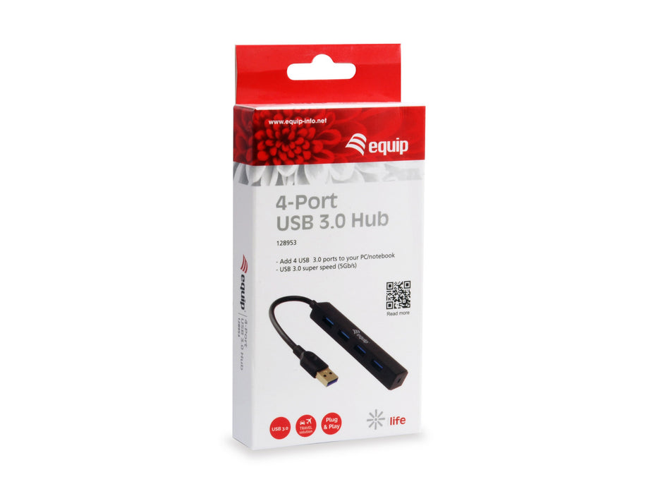 EAN 4015867208465 - Equip 128953 hub de interfaz USB 3.2 Gen 1 (3.1 Gen 1) Type-A 5000 Mbit/s Negro imagen 2