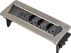 EAN 4007123656660 - Brennenstuhl 1396200113 base múltiple 2 m 3 salidas AC Interior Negro, Acero inoxidable imagen 1