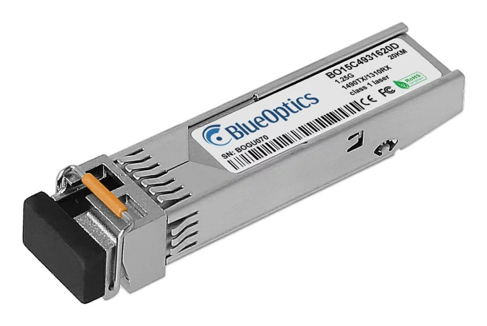Blueoptics Avaya Aa1419070-E6 Blueoptics Bo15c4931620d Sfp Transceiver, Lc-Simplex, 1000base-Bx-D, Singlemode Fiber, Tx1490nm/Rx1310nm, 10km