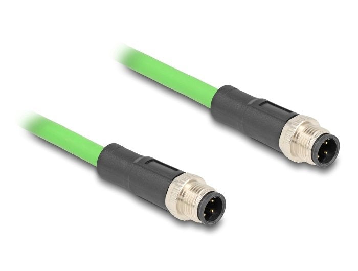Delock 80417 Cable M12 Codificado D 4 Pin Macho A Macho Pur (Tpu) 2 M