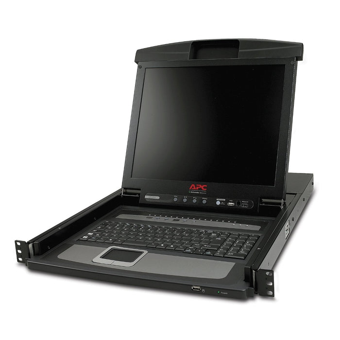 Apc Lcd Console Consola Kvm Con Conmutador Kvm 16 Puertos Ps/2 17" Montaje En Bastidor Vga Negro 1u Para P/N: Smtl2k2rm2ucl Smtl2k2rm2uclnc Smtl3krm2ucl Smtl3krm2uclnc Smx3000rmx93