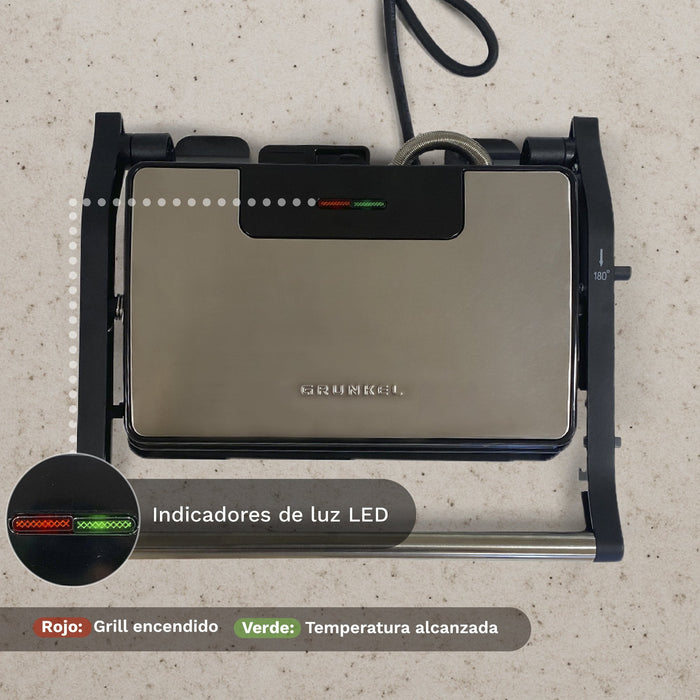 Grill Eléctrico Grunkel Grl-Marble 1000w Tamaño 230*145mm