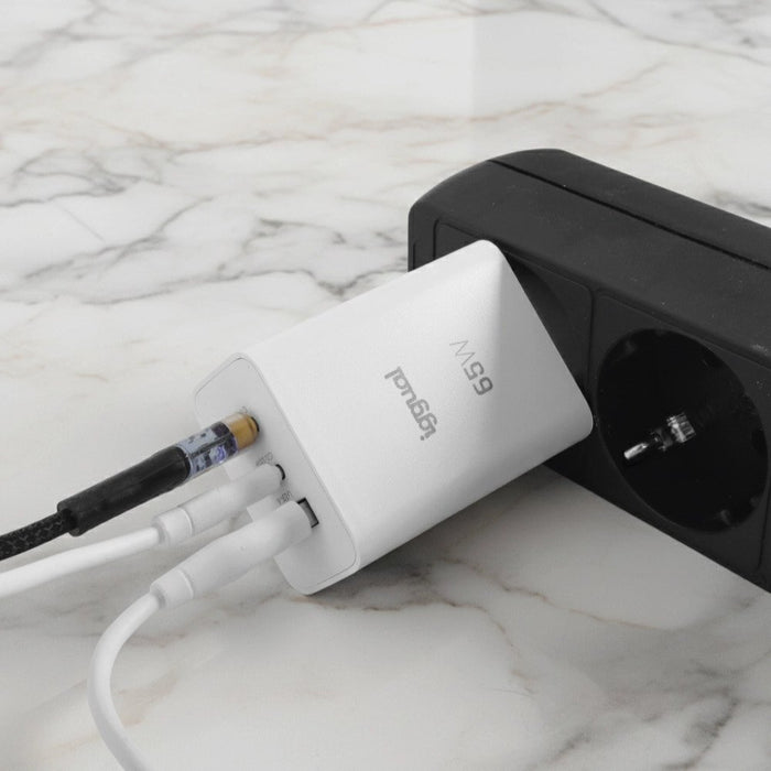 EAN 8435364320501 - iggual IGG320501 cargador de dispositivo móvil Smartphone, Teléfono móvil, Tableta Blanco Corriente alter imagen 2