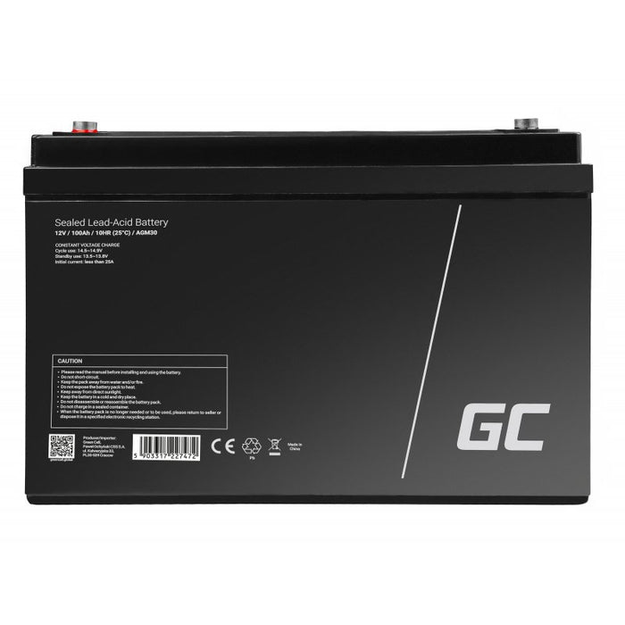 EAN 5903317227472 - Green Cell AGM30 batería de vehículos Sealed Lead Acid (VRLA) 100 Ah 12 V Barcos/recreativo imagen 4