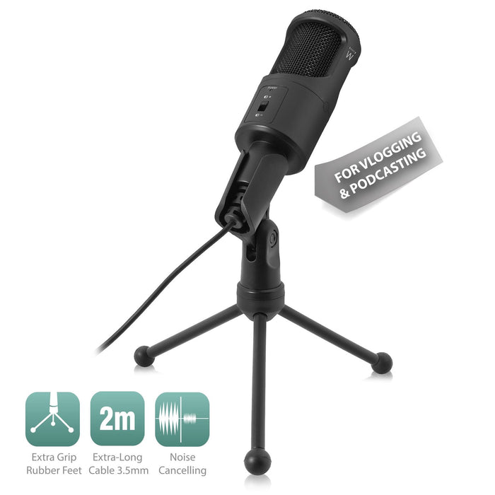 EAN 8054392614644 - Ewent EW3552 micrófono Negro Micrófono para PC imagen 2