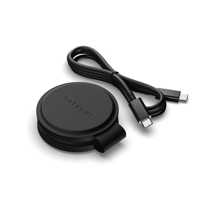 Satechi Onthego Wireless Charger Con Qi2, Negro, 2 In 1, 15w, St-Qtg21k