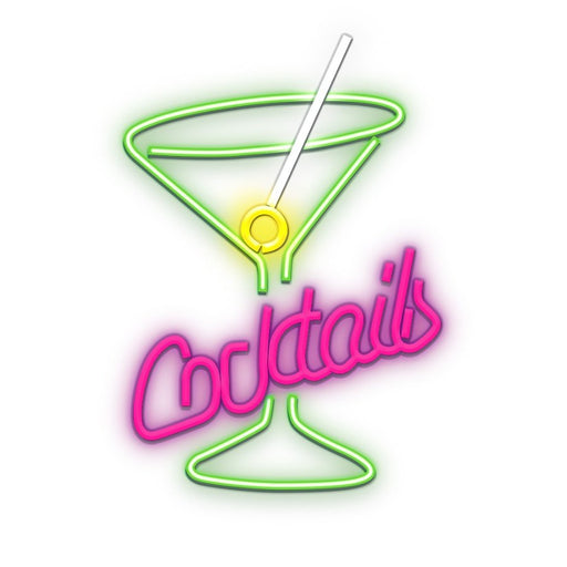 EAN 5900495454423 - Forever Light Neon PLEXI LED COCKTAILS pink green FPNE02X Figura iluminada decorativa imagen 1