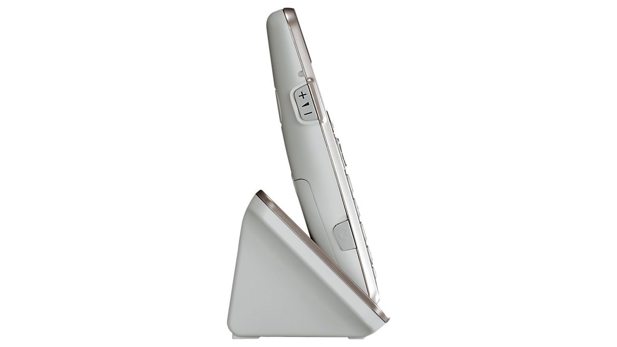 EAN 5025232915774 - Panasonic KX-TGE250 Teléfono DECT Identificador de llamadas Champán, Oro imagen 4