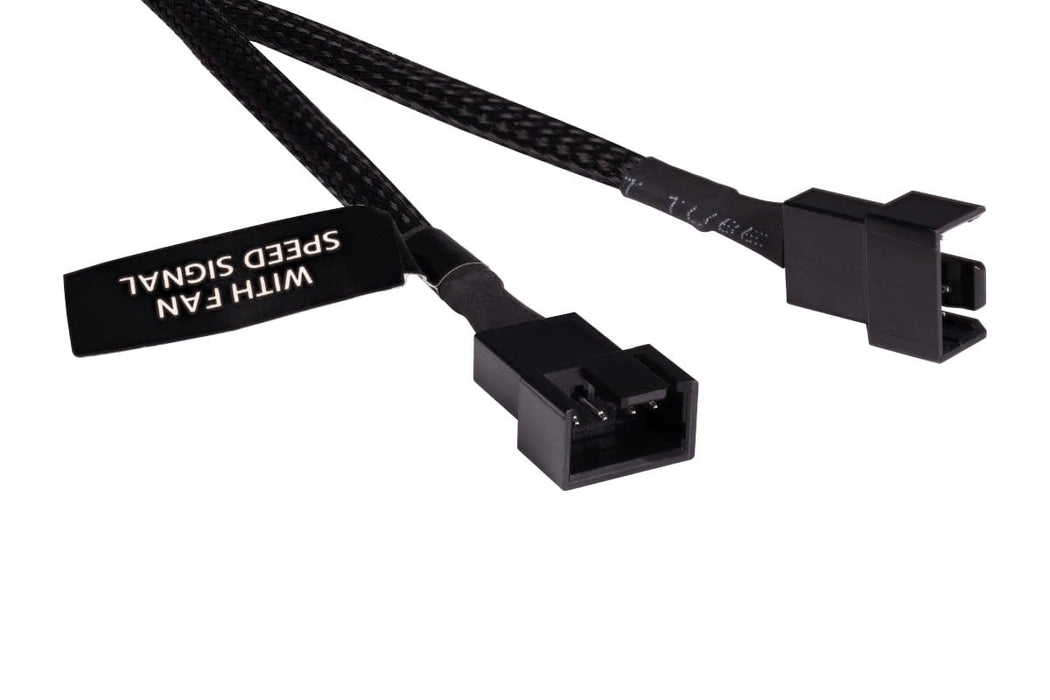 Alphacool Y-Splitter 4-Pin Auf 2x 4-Pin Pwm 15cm - Negro