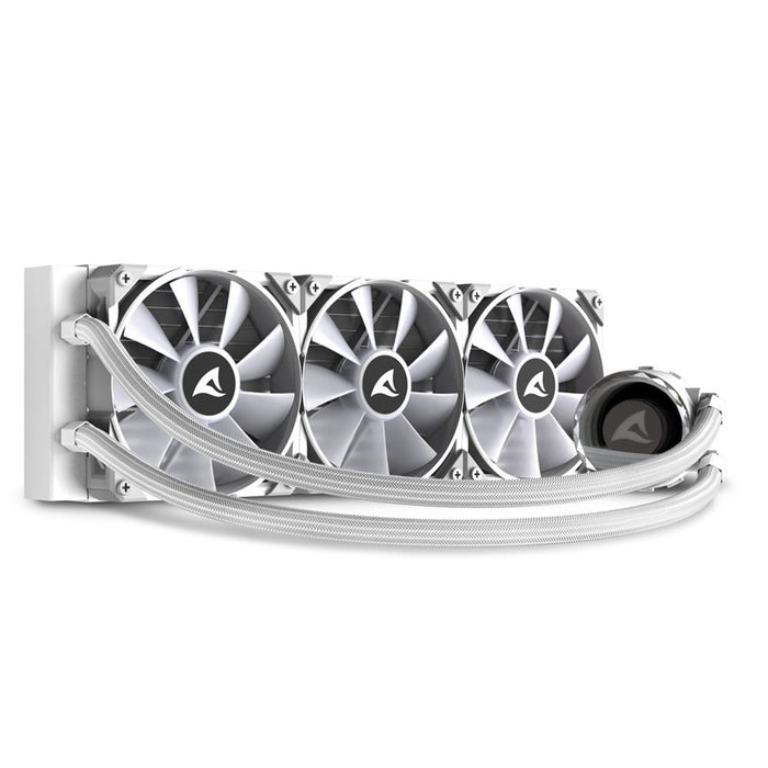 EAN 4044951038619 - Sharkoon S90 Procesador Sistema de refrigeración líquida todo en uno 12 cm Blanco 1 pieza(s) imagen 4