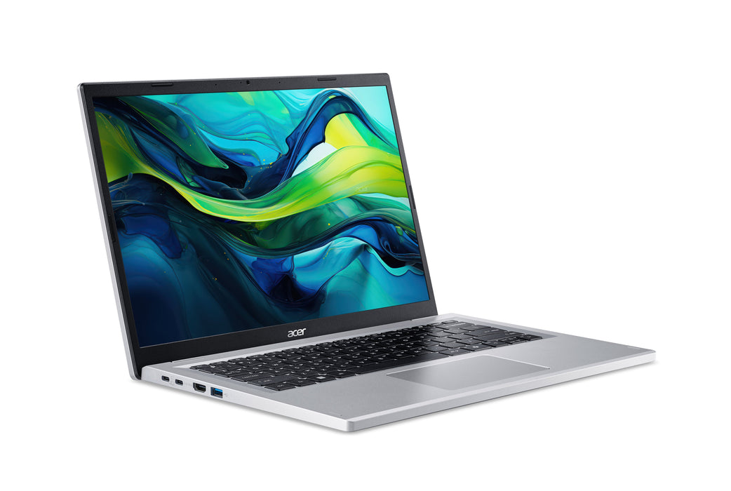Acer Aspire Ag14-32p-328w Intel Core 3 N355 Ordenador Portátil 35,6 Cm (14) Wuxga 8 Go Ddr5-Sdram 512 Go Ssd Wi-Fi 6 (802.11ax) Windows 11 Home Plateado