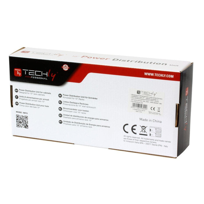 Techly 106909 Regleta 4 Tomas Para Rack 10"