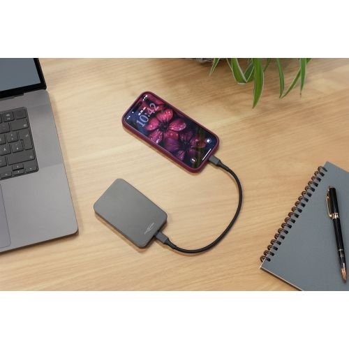 Ansmann 1700-0198, 5000 Mah, Lithium Polymer (Lipo), Power Delivery, Inalámbrico Aufladen, 3,7 V, Antracita