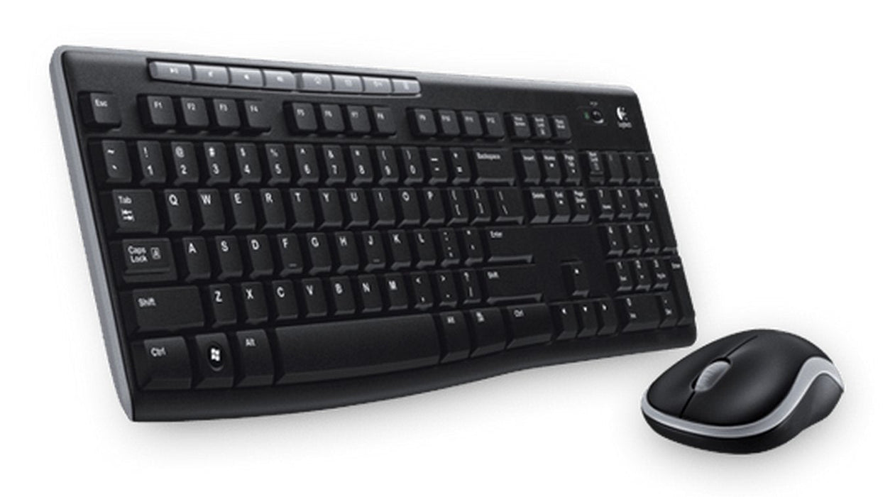 Logitech Wireless Combo Mk270 Teclado Ratón Incluido Rf Inalámbrico Griego Negro