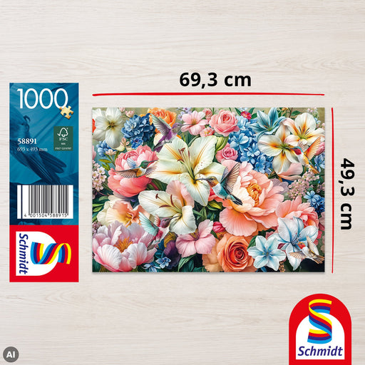 EAN 4001504588915 - Schmidt® Spiele 58891 puzzle Puzzle rompecabezas 1000 pieza(s) Flora imagen 2