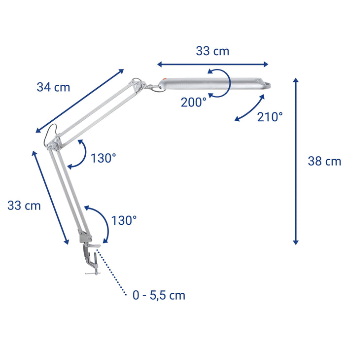 EAN 4002390057189 - MAUL 8203595 lámpara de mesa Bombilla(s) no reemplazable(s) 9 W LED Plata imagen 5