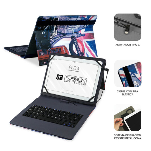 EAN 8436586741051 - SUBBLIM SUB-KT1-USB050 teclado para móvil QWERTY Español MicroUSB imagen 2