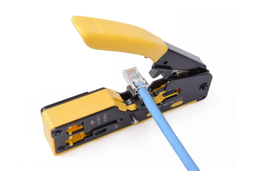 EAN 4016032482314 - Digitus DN-94025 crimpadora Herramienta para prensar Negro, Amarillo imagen 2