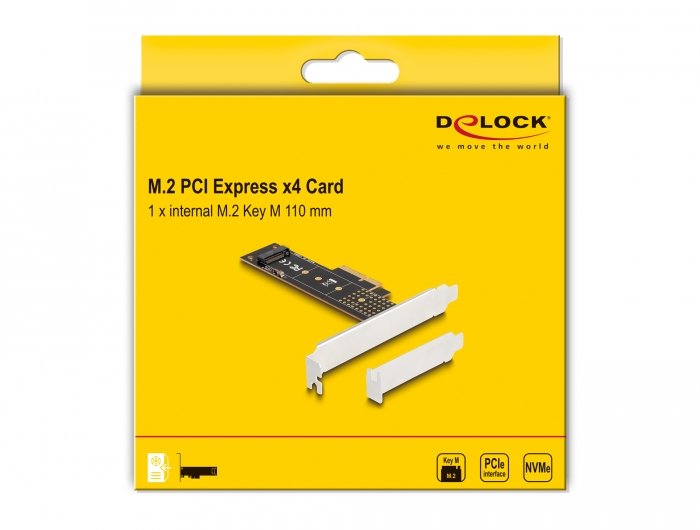 Delock 89836 Tarjeta Pci Express X4 A 1 X Nvme M.2 Key