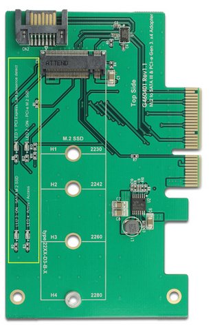 Delock 89381 Tarjeta Y Adaptador De Interfaz Interno M.2, Sata