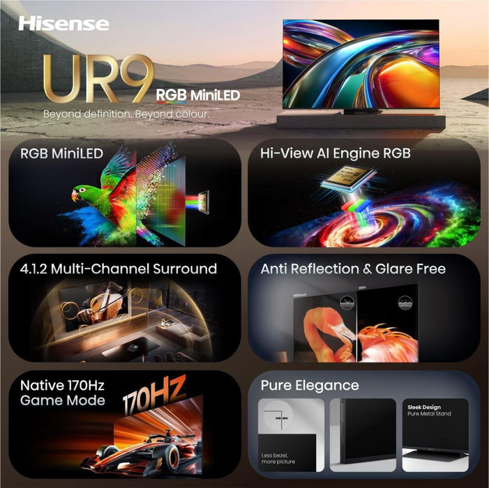 EAN 6942351436241 - Hisense 65UR9S 165,1 cm (65") 4K Ultra HD Smart TV Wifi Gris 3500 cd / m² imagen 4