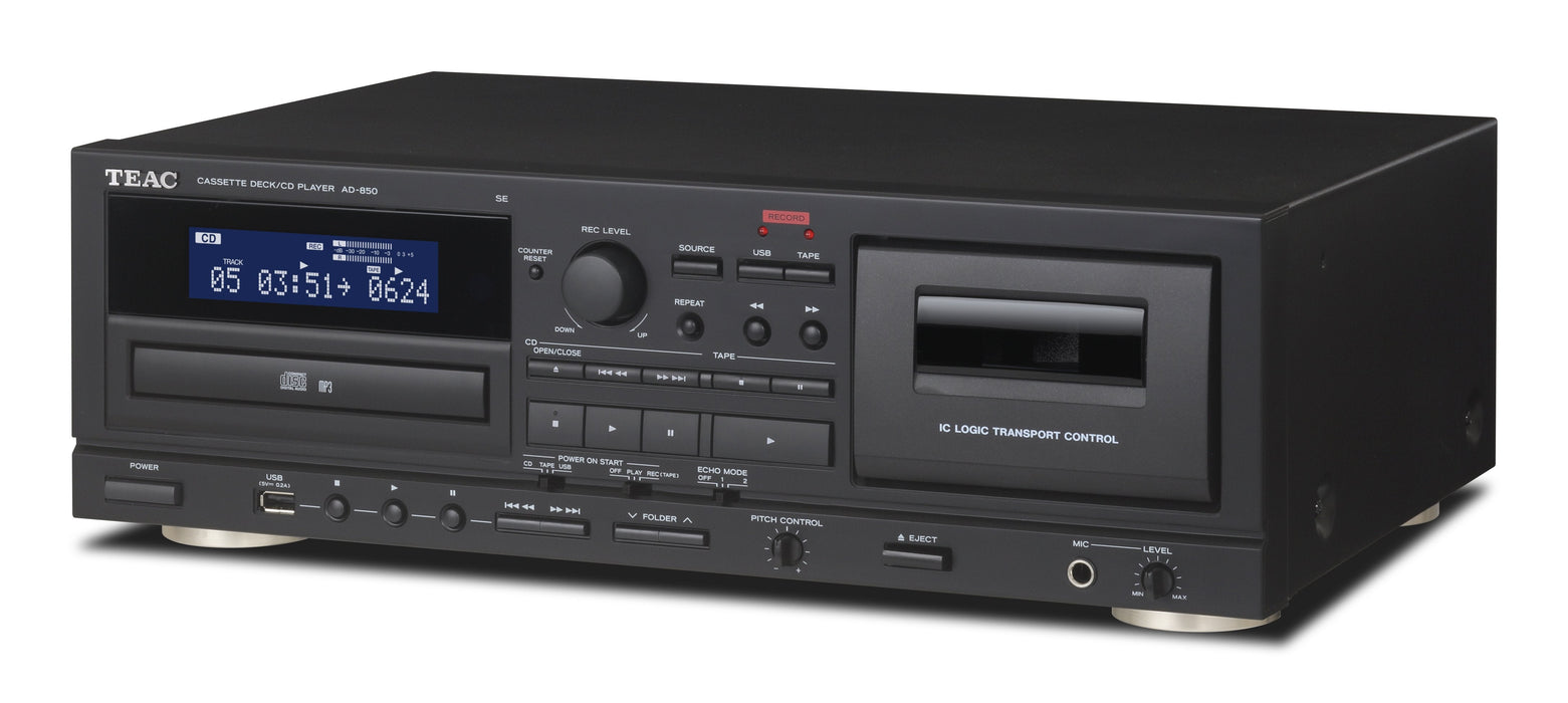 Teac Ad-850-Se/B Reproductor De Cd Reproductor De Cd Portátil Negro