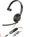 EAN 0197498429427 - HP Poly Blackwire 5210 Monaural USB-C Headset +3.5mm Plug +USB-C/A Adapter Alámbrico Diadema Oficina/Cent imagen 8