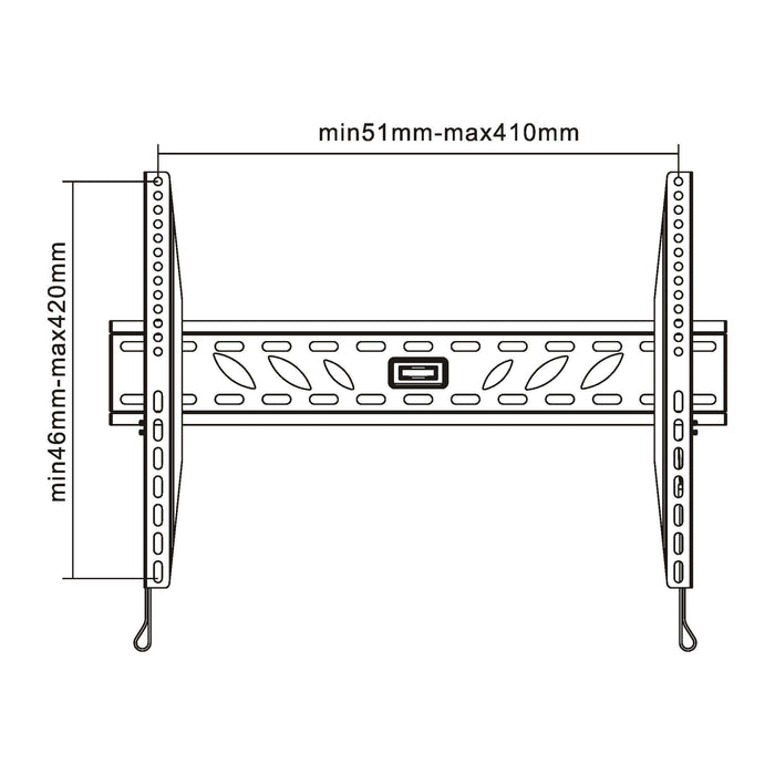Soporte De Pared Inline Para Tft / Led / Plasma 81-140 Cm 32"-55" Máx. 50kg